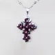 Small Cross - Theonie-Silver Chain - 2